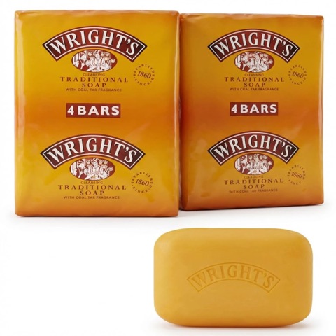 Wright's Coal Tar Soap 100g, Pack of 8