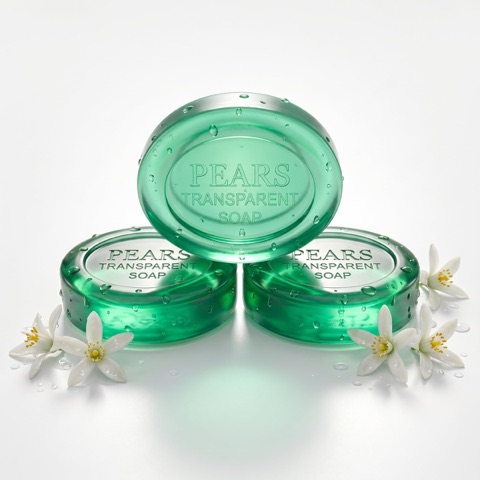 Pears Transparent Soap, Lemon Flower Extract, 125g, Pack of 3